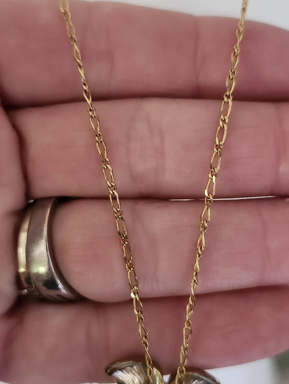 J. Crew Gold Tone Floral Crystal Pendant Necklace